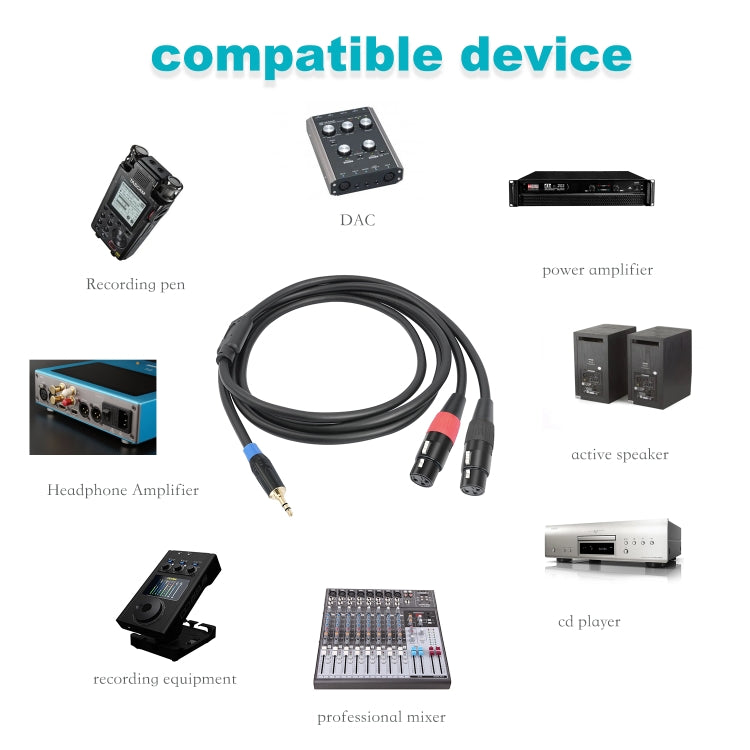 TC195BUXK107RE 3.5mm Male to Dual XLR 3pin Female Audio Cable