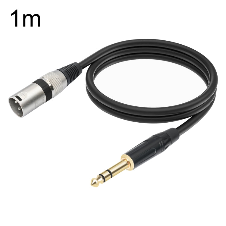 TC145BK55 6.35mm 1/4 TRS Male to XLR 3pin Male Microphone Cable