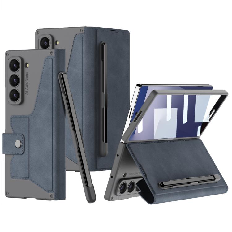 GKK Integrated Armor Flip Leather Case with Pen Slot, Stylus Not Included