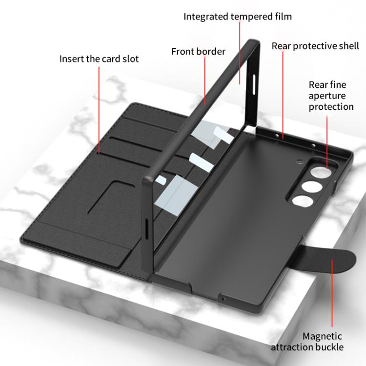 GKK Integrated Armor Flip Leather Case with Pen Slot, Stylus Not Included