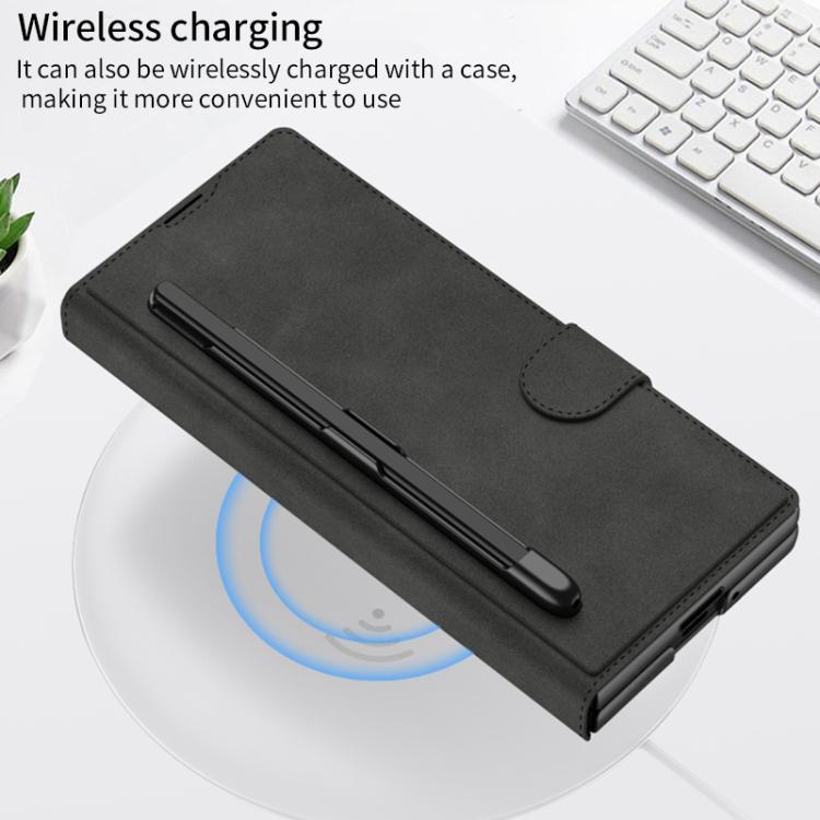 GKK Integrated Armor Flip Leather Case with Pen Slot, Stylus Not Included