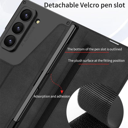 GKK Integrated Armor Flip Leather Case with Pen Slot, Stylus Not Included, For Samsung Galaxy Z Fold7 5G, For Samsung Galaxy Z Fold6