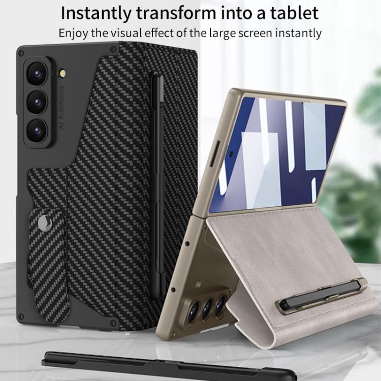 GKK Integrated Armor Flip Leather Case with Pen Slot, Stylus Not Included