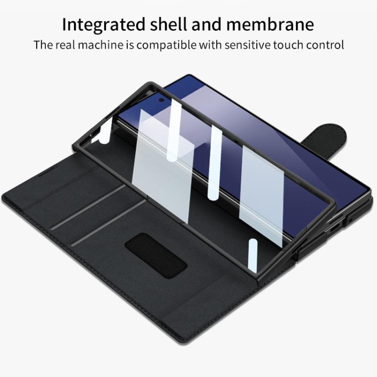 GKK Integrated Armor Flip Leather Case with Pen Slot, Stylus Not Included