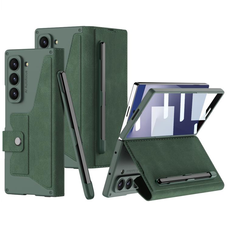 GKK Integrated Armor Flip Leather Case with Pen Slot, Stylus Not Included