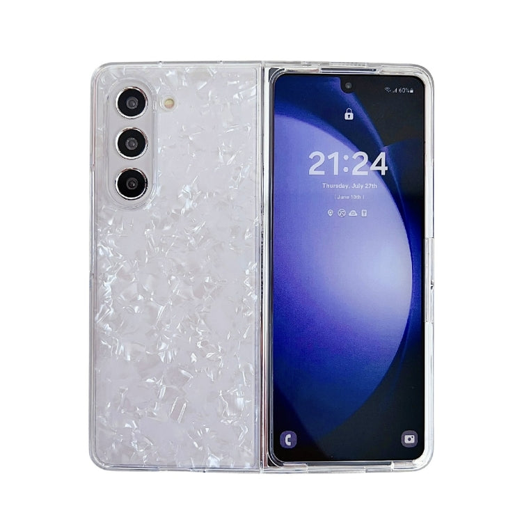 Pearlescent Shell Texture Phone Case, For Samsung Galaxy Z Fold7 5G, For Samsung Galaxy Z Fold Special, For Samsung Galaxy Z Flip6, For Samsung Galaxy Z Fold6, For Samsung Galaxy Z Fold5, For Samsung Galaxy Z Flip5, For Samsung Galaxy Z Fold4          ...