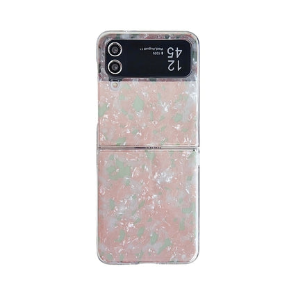 Pearlescent Shell Texture Phone Case, For Samsung Galaxy Z Fold7 5G, For Samsung Galaxy Z Fold Special, For Samsung Galaxy Z Flip6, For Samsung Galaxy Z Fold6, For Samsung Galaxy Z Fold5, For Samsung Galaxy Z Flip5, For Samsung Galaxy Z Fold4          ...