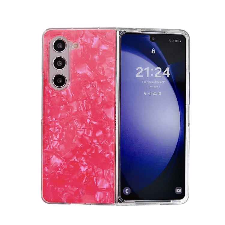 Pearlescent Shell Texture Phone Case, For Samsung Galaxy Z Fold7 5G, For Samsung Galaxy Z Fold Special, For Samsung Galaxy Z Flip6, For Samsung Galaxy Z Fold6, For Samsung Galaxy Z Fold5, For Samsung Galaxy Z Flip5, For Samsung Galaxy Z Fold4          ...
