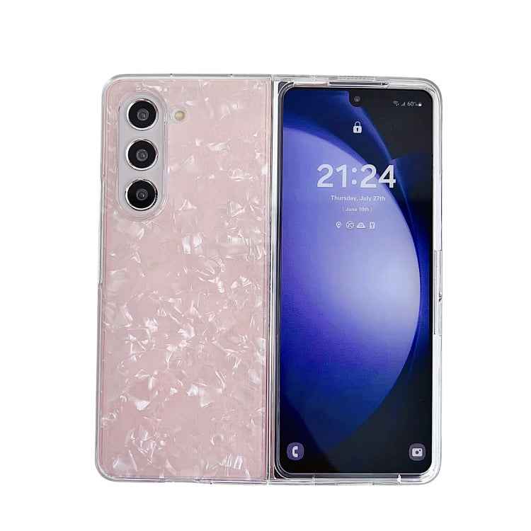 Pearlescent Shell Texture Phone Case, For Samsung Galaxy Z Fold7 5G, For Samsung Galaxy Z Fold Special, For Samsung Galaxy Z Flip6, For Samsung Galaxy Z Fold6, For Samsung Galaxy Z Fold5, For Samsung Galaxy Z Flip5, For Samsung Galaxy Z Fold4          ...