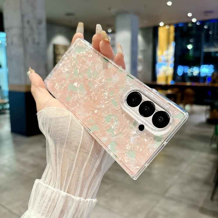 Pearlescent Shell Texture Phone Case, For Samsung Galaxy Z Fold7 5G, For Samsung Galaxy Z Fold Special, For Samsung Galaxy Z Flip6, For Samsung Galaxy Z Fold6, For Samsung Galaxy Z Fold5, For Samsung Galaxy Z Flip5, For Samsung Galaxy Z Fold4          ...