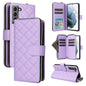 Crossbody Rhombic Zipper Tower Buckle Leather Phone Case with Lanyard, For Samsung Galaxy S22 5G, For Samsung Galaxy S21 FE 5G, For Samsung Galaxy S21 5G, For Samsung Galaxy S21+ 5G, For Samsung Galaxy S21 Ultra 5G