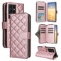 Crossbody Rhombic Zipper Tower Buckle Leather Phone Case with Lanyard, For Samsung Galaxy S22 5G, For Samsung Galaxy S21 FE 5G, For Samsung Galaxy S21 5G, For Samsung Galaxy S21+ 5G, For Samsung Galaxy S21 Ultra 5G