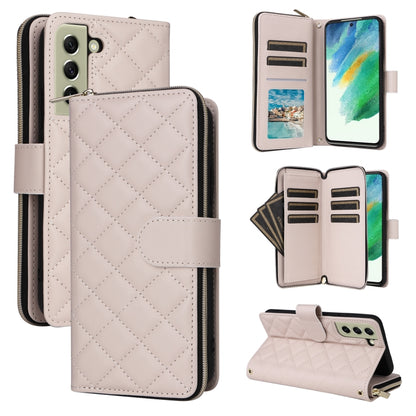 Crossbody Rhombic Zipper Tower Buckle Leather Phone Case with Lanyard, For Samsung Galaxy S22 5G, For Samsung Galaxy S21 FE 5G, For Samsung Galaxy S21 5G, For Samsung Galaxy S21+ 5G, For Samsung Galaxy S21 Ultra 5G