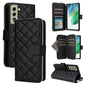 Crossbody Rhombic Zipper Tower Buckle Leather Phone Case with Lanyard, For Samsung Galaxy S22 5G, For Samsung Galaxy S21 FE 5G, For Samsung Galaxy S21 5G, For Samsung Galaxy S21+ 5G, For Samsung Galaxy S21 Ultra 5G