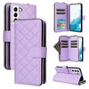 Crossbody Rhombic Zipper Tower Buckle Leather Phone Case with Lanyard, For Samsung Galaxy S22 5G, For Samsung Galaxy S21 FE 5G, For Samsung Galaxy S21 5G, For Samsung Galaxy S21+ 5G, For Samsung Galaxy S21 Ultra 5G