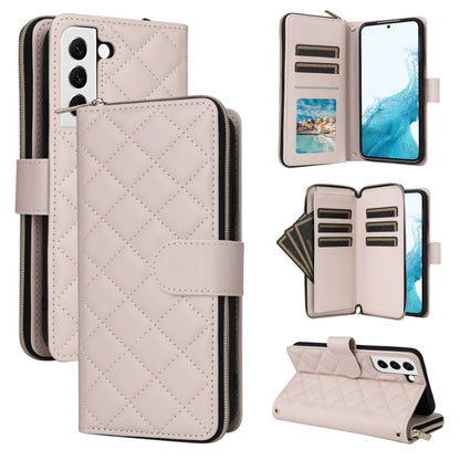 Crossbody Rhombic Zipper Tower Buckle Leather Phone Case with Lanyard, For Samsung Galaxy S22 5G, For Samsung Galaxy S21 FE 5G, For Samsung Galaxy S21 5G, For Samsung Galaxy S21+ 5G, For Samsung Galaxy S21 Ultra 5G