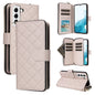 Crossbody Rhombic Zipper Tower Buckle Leather Phone Case with Lanyard, For Samsung Galaxy S22 5G, For Samsung Galaxy S21 FE 5G, For Samsung Galaxy S21 5G, For Samsung Galaxy S21+ 5G, For Samsung Galaxy S21 Ultra 5G