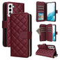 Crossbody Rhombic Zipper Tower Buckle Leather Phone Case with Lanyard, For Samsung Galaxy S22 5G, For Samsung Galaxy S21 FE 5G, For Samsung Galaxy S21 5G, For Samsung Galaxy S21+ 5G, For Samsung Galaxy S21 Ultra 5G