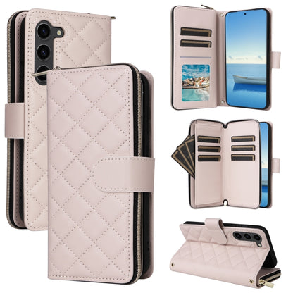Crossbody Rhombic Zipper Tower Buckle Leather Phone Case with Lanyard, For Samsung Galaxy S24 Ultra 5G, For Samsung Galaxy S24+ 5G, For Samsung Galaxy S24 5G, For Samsung Galaxy S23 FE 5G, For Samsung Galaxy S23 Ultra 5G, For Samsung Galaxy S23+       ...