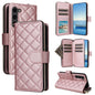 Crossbody Rhombic Zipper Tower Buckle Leather Phone Case with Lanyard, For Samsung Galaxy S24 Ultra 5G, For Samsung Galaxy S24+ 5G, For Samsung Galaxy S24 5G, For Samsung Galaxy S23 FE 5G, For Samsung Galaxy S23 Ultra 5G, For Samsung Galaxy S23+       ...