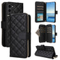 Crossbody Rhombic Zipper Tower Buckle Leather Phone Case with Lanyard, For Samsung Galaxy S24 Ultra 5G, For Samsung Galaxy S24+ 5G, For Samsung Galaxy S24 5G, For Samsung Galaxy S23 FE 5G, For Samsung Galaxy S23 Ultra 5G, For Samsung Galaxy S23+       ...