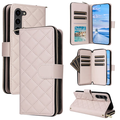 Crossbody Rhombic Zipper Tower Buckle Leather Phone Case with Lanyard, For Samsung Galaxy S24 Ultra 5G, For Samsung Galaxy S24+ 5G, For Samsung Galaxy S24 5G, For Samsung Galaxy S23 FE 5G, For Samsung Galaxy S23 Ultra 5G, For Samsung Galaxy S23+       ...