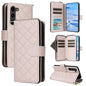 Crossbody Rhombic Zipper Tower Buckle Leather Phone Case with Lanyard, For Samsung Galaxy S24 Ultra 5G, For Samsung Galaxy S24+ 5G, For Samsung Galaxy S24 5G, For Samsung Galaxy S23 FE 5G, For Samsung Galaxy S23 Ultra 5G, For Samsung Galaxy S23+       ...