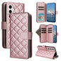 Crossbody Rhombic Zipper Tower Buckle Leather Phone Case with Lanyard, For Samsung Galaxy S24 Ultra 5G, For Samsung Galaxy S24+ 5G, For Samsung Galaxy S24 5G, For Samsung Galaxy S23 FE 5G, For Samsung Galaxy S23 Ultra 5G, For Samsung Galaxy S23+       ...