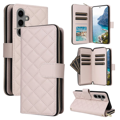 Crossbody Rhombic Zipper Tower Buckle Leather Phone Case with Lanyard, For Samsung Galaxy S24 Ultra 5G, For Samsung Galaxy S24+ 5G, For Samsung Galaxy S24 5G, For Samsung Galaxy S23 FE 5G, For Samsung Galaxy S23 Ultra 5G, For Samsung Galaxy S23+       ...