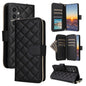 Crossbody Rhombic Zipper Tower Buckle Leather Phone Case with Lanyard, For Samsung Galaxy S26+ 5G, For Samsung Galaxy S26 Ultra 5G, For Samsung Galaxy S26 5G, For Samsung Galaxy S25 FE 5G, For Samsung Galaxy S25 Edge 5G, For Samsung Galaxy S25 5G      ...