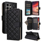 Crossbody Rhombic Zipper Tower Buckle Leather Phone Case with Lanyard, For Samsung Galaxy S26+ 5G, For Samsung Galaxy S26 Ultra 5G, For Samsung Galaxy S26 5G, For Samsung Galaxy S25 FE 5G, For Samsung Galaxy S25 Edge 5G, For Samsung Galaxy S25 5G      ...