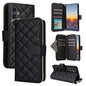 Crossbody Rhombic Zipper Tower Buckle Leather Phone Case with Lanyard, For Samsung Galaxy S26+ 5G, For Samsung Galaxy S26 Ultra 5G, For Samsung Galaxy S26 5G, For Samsung Galaxy S25 FE 5G, For Samsung Galaxy S25 Edge 5G, For Samsung Galaxy S25 5G      ...