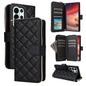 Crossbody Rhombic Zipper Tower Buckle Leather Phone Case with Lanyard, For Samsung Galaxy S26+ 5G, For Samsung Galaxy S26 Ultra 5G, For Samsung Galaxy S26 5G, For Samsung Galaxy S25 FE 5G, For Samsung Galaxy S25 Edge 5G, For Samsung Galaxy S25 5G      ...
