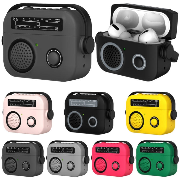 Radio Style Wireless Bluetooth Earphones Shockproof Protective Case