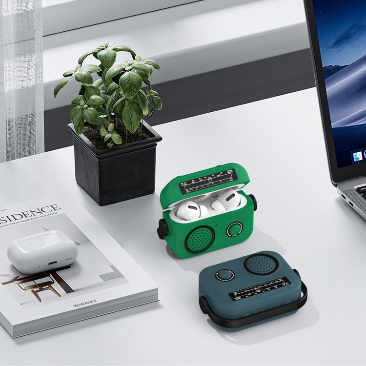 Radio Style Wireless Bluetooth Earphones Shockproof Protective Case