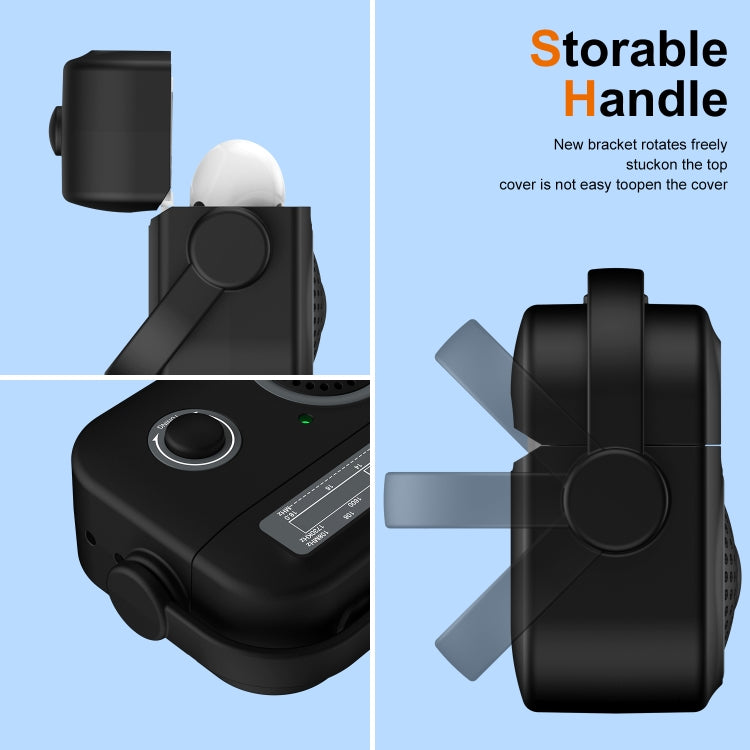 Radio Style Wireless Bluetooth Earphones Shockproof Protective Case