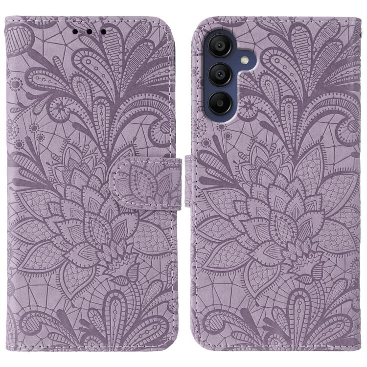 Lace Flower Embossing Flip Leather Phone Case, For Samsung Galaxy S26 Edge 5G, For Samsung Galaxy S25 Edge 5G, For Samsung Galaxy S25 5G / S24 5G, For Samsung Galaxy S25+ 5G / S24+ 5G, For Samsung Galaxy S25 Ultra 5G, For Samsung Galaxy S24 Ultra 5G   ...