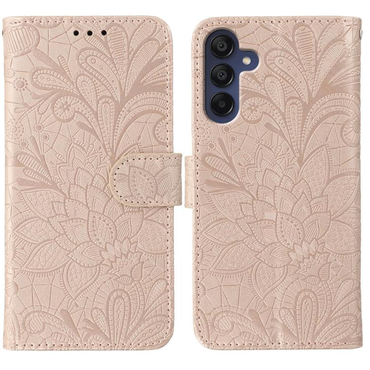 Lace Flower Embossing Flip Leather Phone Case, For Samsung Galaxy S26 Edge 5G, For Samsung Galaxy S25 Edge 5G, For Samsung Galaxy S25 5G / S24 5G, For Samsung Galaxy S25+ 5G / S24+ 5G, For Samsung Galaxy S25 Ultra 5G, For Samsung Galaxy S24 Ultra 5G   ...