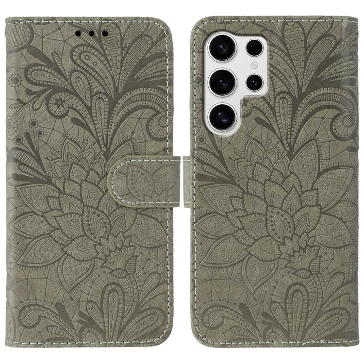 Lace Flower Embossing Flip Leather Phone Case, For Samsung Galaxy S26 Edge 5G, For Samsung Galaxy S25 Edge 5G, For Samsung Galaxy S25 5G / S24 5G, For Samsung Galaxy S25+ 5G / S24+ 5G, For Samsung Galaxy S25 Ultra 5G, For Samsung Galaxy S24 Ultra 5G   ...