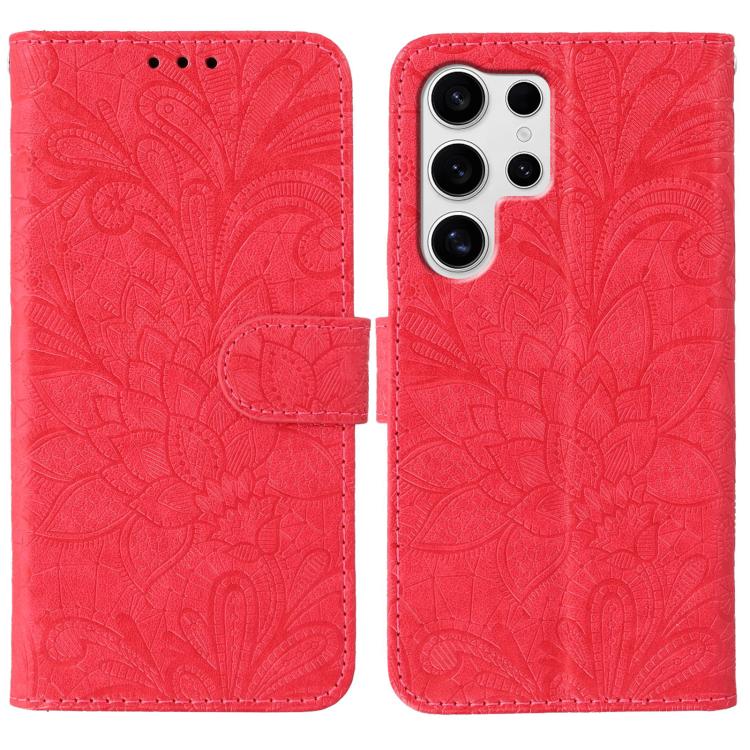 Lace Flower Embossing Flip Leather Phone Case, For Samsung Galaxy S26 Edge 5G, For Samsung Galaxy S25 Edge 5G, For Samsung Galaxy S25 5G / S24 5G, For Samsung Galaxy S25+ 5G / S24+ 5G, For Samsung Galaxy S25 Ultra 5G, For Samsung Galaxy S24 Ultra 5G   ...
