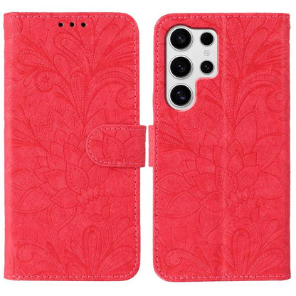 Lace Flower Embossing Flip Leather Phone Case, For Samsung Galaxy S26 Edge 5G, For Samsung Galaxy S25 Edge 5G, For Samsung Galaxy S25 5G / S24 5G, For Samsung Galaxy S25+ 5G / S24+ 5G, For Samsung Galaxy S25 Ultra 5G, For Samsung Galaxy S24 Ultra 5G   ...