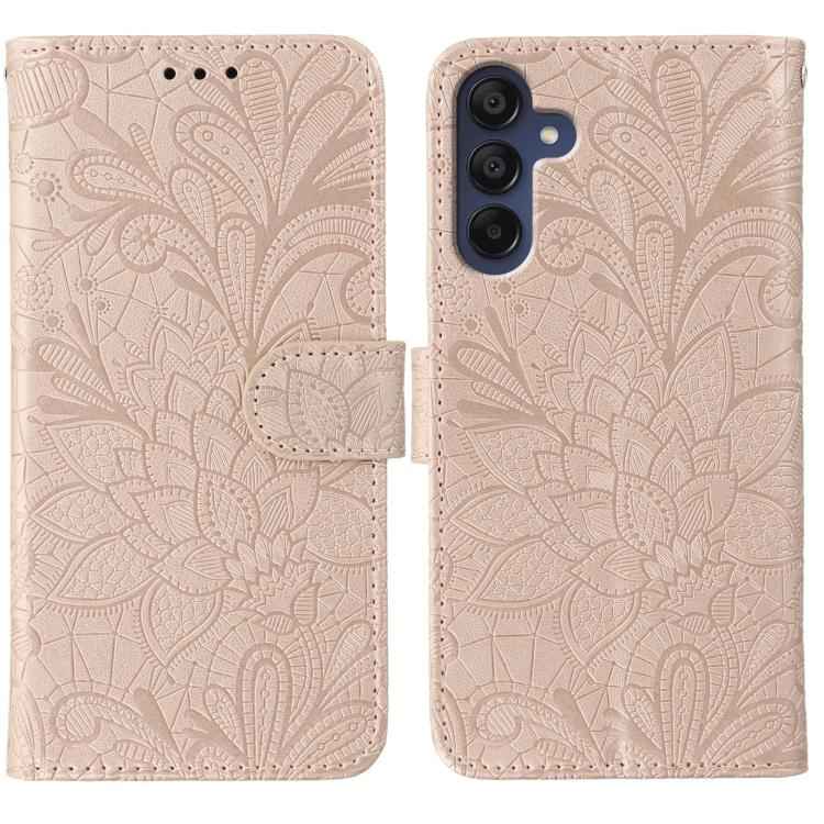 Lace Flower Embossing Flip Leather Phone Case, For Samsung Galaxy S26 Edge 5G, For Samsung Galaxy S25 Edge 5G, For Samsung Galaxy S25 5G / S24 5G, For Samsung Galaxy S25+ 5G / S24+ 5G, For Samsung Galaxy S25 Ultra 5G, For Samsung Galaxy S24 Ultra 5G   ...