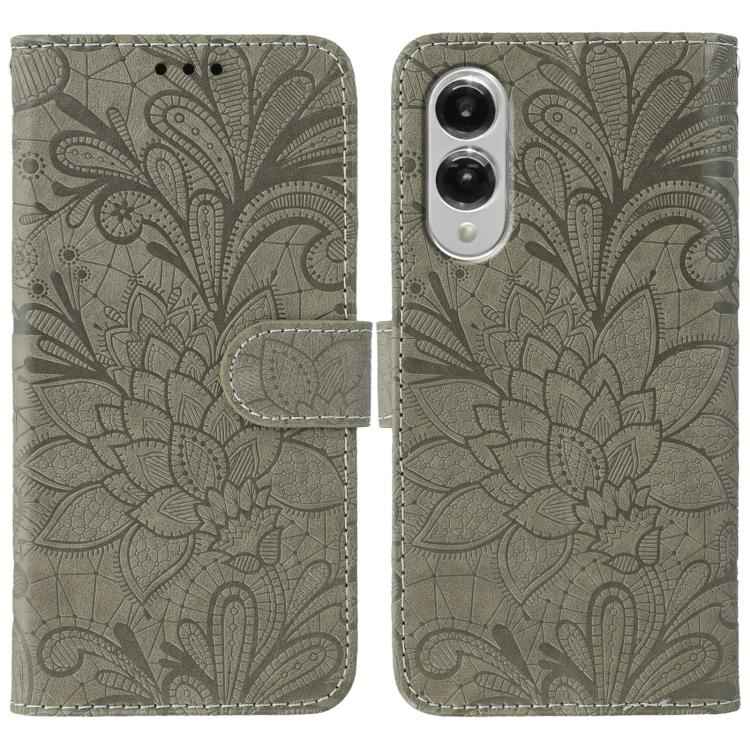 Lace Flower Embossing Flip Leather Phone Case, For Samsung Galaxy S26 Edge 5G, For Samsung Galaxy S25 Edge 5G, For Samsung Galaxy S25 5G / S24 5G, For Samsung Galaxy S25+ 5G / S24+ 5G, For Samsung Galaxy S25 Ultra 5G, For Samsung Galaxy S24 Ultra 5G   ...