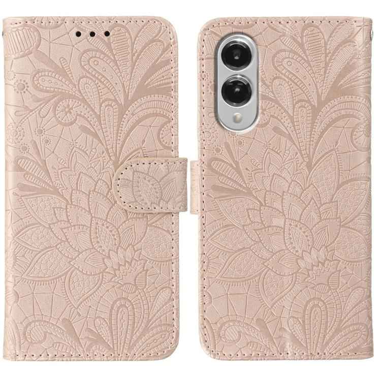 Lace Flower Embossing Flip Leather Phone Case, For Samsung Galaxy S26 Edge 5G, For Samsung Galaxy S25 Edge 5G, For Samsung Galaxy S25 5G / S24 5G, For Samsung Galaxy S25+ 5G / S24+ 5G, For Samsung Galaxy S25 Ultra 5G, For Samsung Galaxy S24 Ultra 5G   ...