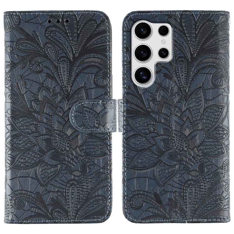 Lace Flower Embossing Flip Leather Phone Case, For Samsung Galaxy S26 Edge 5G, For Samsung Galaxy S25 Edge 5G, For Samsung Galaxy S25 5G / S24 5G, For Samsung Galaxy S25+ 5G / S24+ 5G, For Samsung Galaxy S25 Ultra 5G, For Samsung Galaxy S24 Ultra 5G   ...