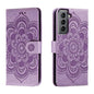 Sun Mandala Embossing Pattern Phone Leather Case, For Samsung Galaxy S26 Edge 5G, For Samsung Galaxy S25 Edge 5G, For Samsung Galaxy S25 / S24 5G, For Samsung Galaxy S25+ / S24+ 5G, For Samsung Galaxy S21 5G