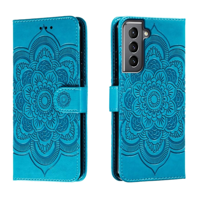 Sun Mandala Embossing Pattern Phone Leather Case, For Samsung Galaxy S26 Edge 5G, For Samsung Galaxy S25 Edge 5G, For Samsung Galaxy S25 / S24 5G, For Samsung Galaxy S25+ / S24+ 5G, For Samsung Galaxy S21 5G