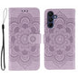 Sun Mandala Embossing Pattern Phone Leather Case, For Samsung Galaxy S26 Edge 5G, For Samsung Galaxy S25 Edge 5G, For Samsung Galaxy S25 / S24 5G, For Samsung Galaxy S25+ / S24+ 5G, For Samsung Galaxy S21 5G