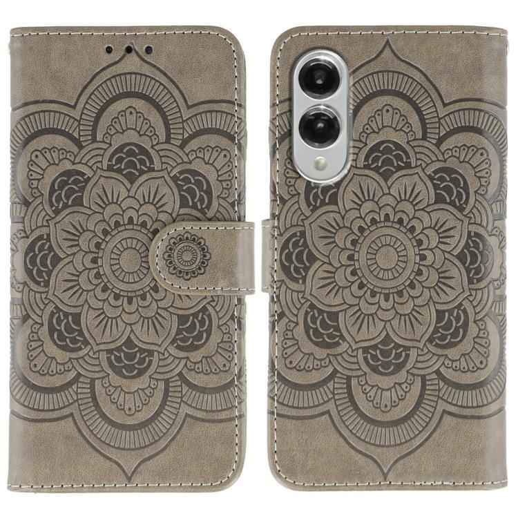 Sun Mandala Embossing Pattern Phone Leather Case, For Samsung Galaxy S26 Edge 5G, For Samsung Galaxy S25 Edge 5G, For Samsung Galaxy S25 / S24 5G, For Samsung Galaxy S25+ / S24+ 5G, For Samsung Galaxy S21 5G