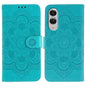 Sun Mandala Embossing Pattern Phone Leather Case, For Samsung Galaxy S26 Edge 5G, For Samsung Galaxy S25 Edge 5G, For Samsung Galaxy S25 / S24 5G, For Samsung Galaxy S25+ / S24+ 5G, For Samsung Galaxy S21 5G